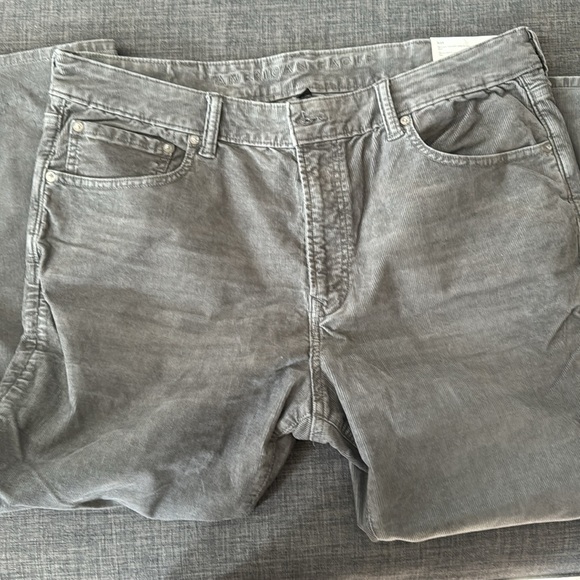 American Eagle original straight loved-in corduroy 38/30 - gray - Picture 6 of 6